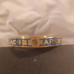 Marc by Marc Jacobs Gold Bangle with Blue Detail